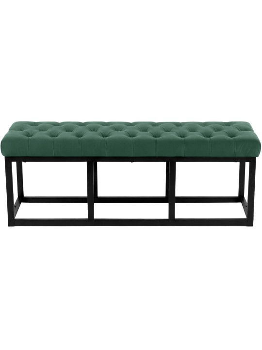 Banc Polson velours 120 cm, vert Banc Polson velours 120 cm, vert