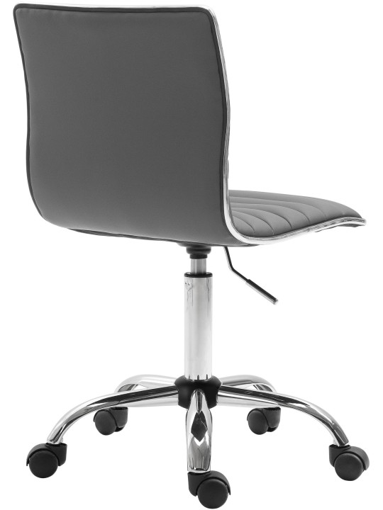 Tabouret de travail Alamosa simili cuir, gris Tabouret de travail Alamosa simili cuir, gris