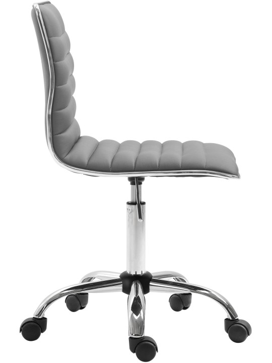 Tabouret de travail Alamosa simili cuir, gris Tabouret de travail Alamosa simili cuir, gris