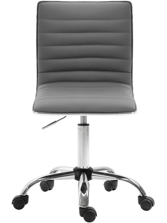 Tabouret de travail Alamosa simili cuir, gris Tabouret de travail Alamosa simili cuir, gris