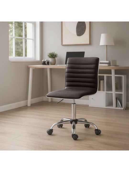 Tabouret de travail Alamosa simili cuir, brun Tabouret de travail Alamosa simili cuir, brun