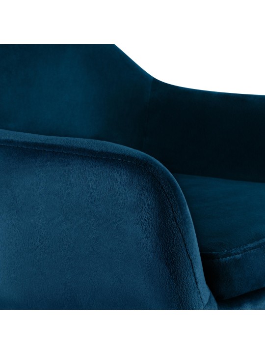 Lot de 2 tabourets de bar Grant velours, bleu Lot de 2 tabourets de bar Grant velours, bleu