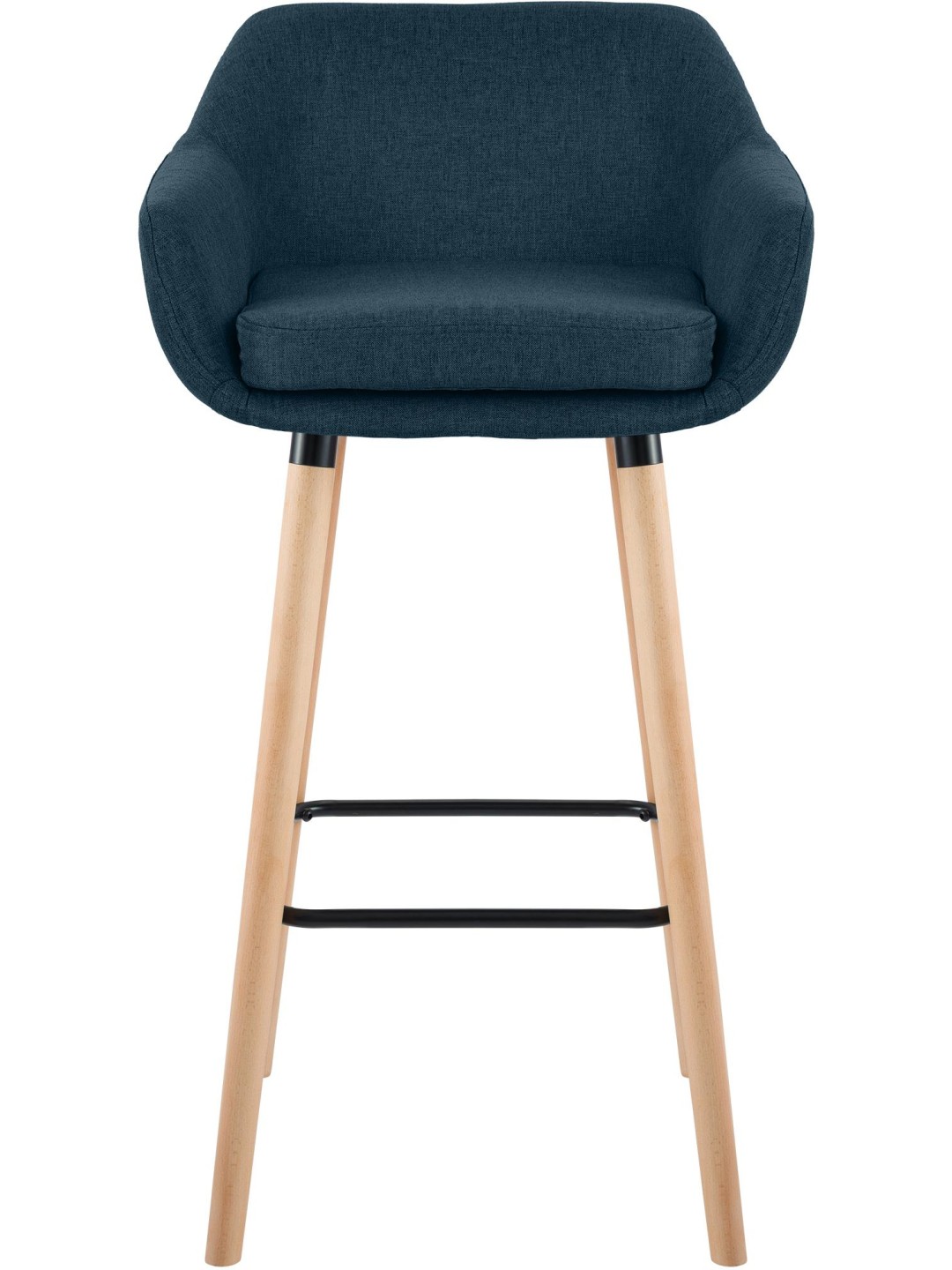 Tabouret de bar Grant tissu, bleu