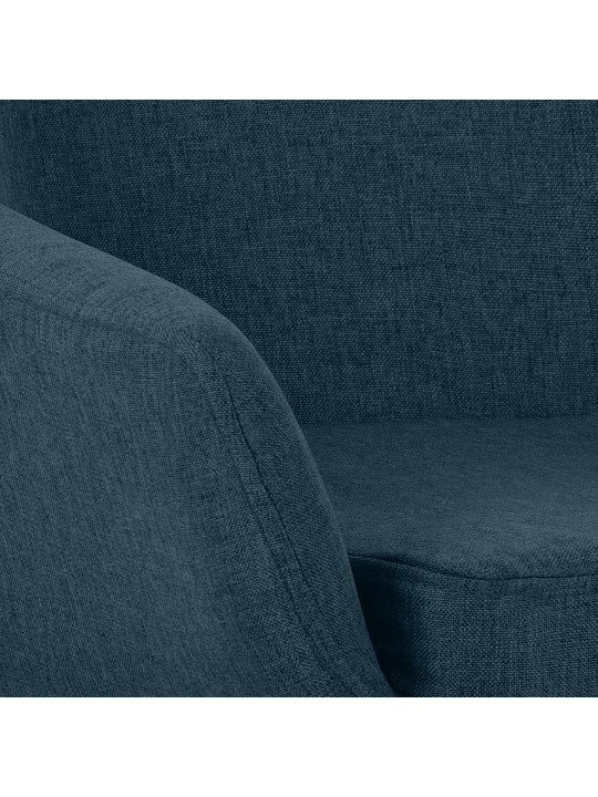 Tabouret de bar Grant tissu, bleu