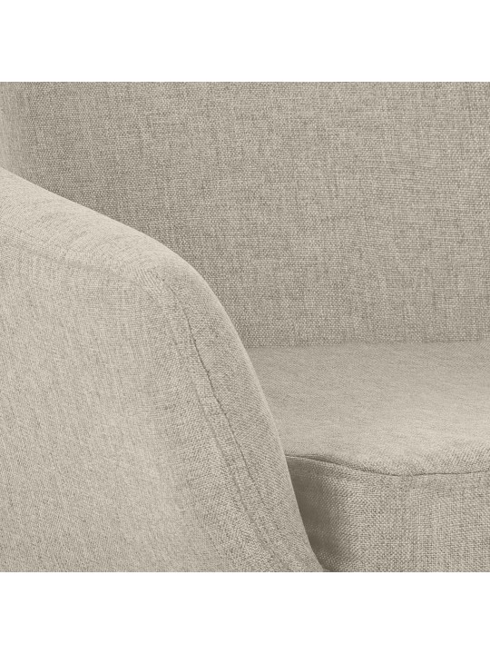 Tabouret de bar Grant tissu, crème