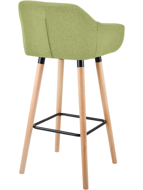 Tabouret de bar Grant tissu, vert clair Tabouret de bar Grant tissu, vert clair