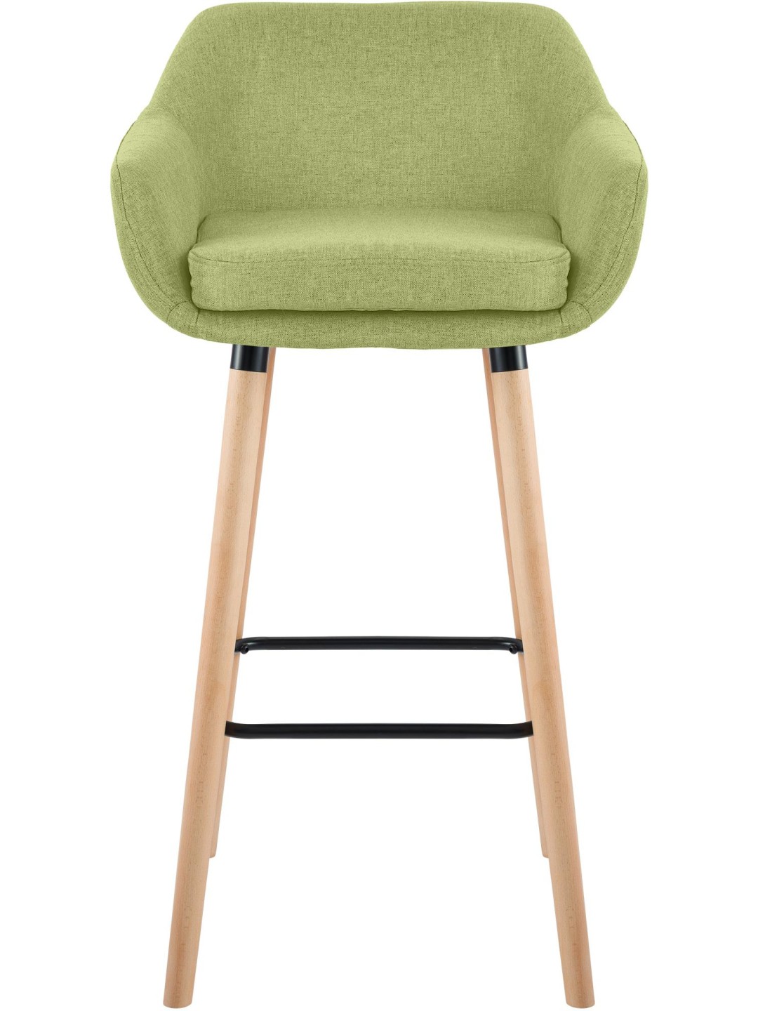 Tabouret de bar Grant tissu, vert clair