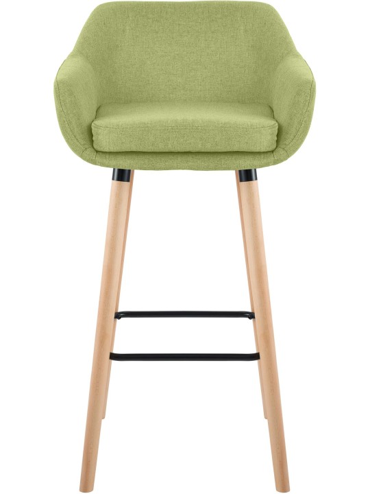 Tabouret de bar Grant tissu, vert clair Tabouret de bar Grant tissu, vert clair