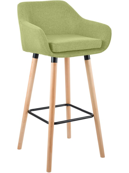 Tabouret de bar Grant tissu, vert clair Tabouret de bar Grant tissu, vert clair