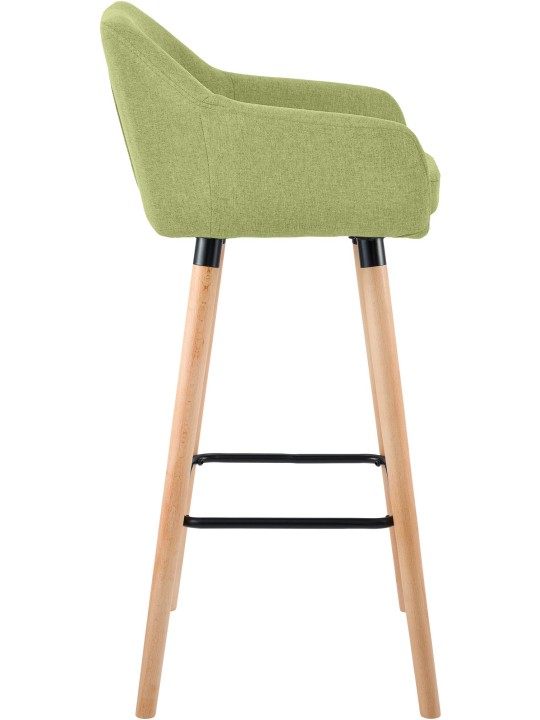 Tabouret de bar Grant tissu, vert clair Tabouret de bar Grant tissu, vert clair