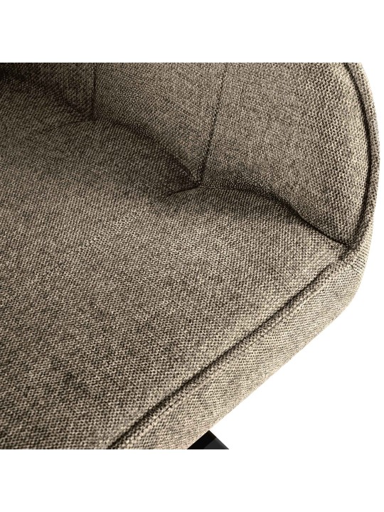 Chaise Pettuli en tissu, taupe Chaise Pettuli en tissu, taupe