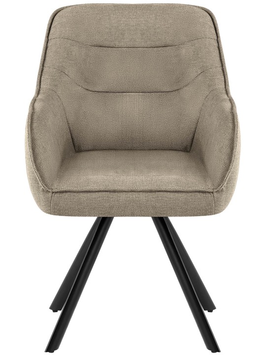 Chaise Pettuli en tissu, taupe Chaise Pettuli en tissu, taupe