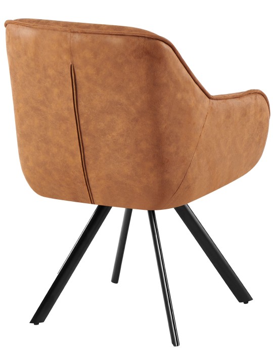 Chaise Pettuli Vintage, brun clair