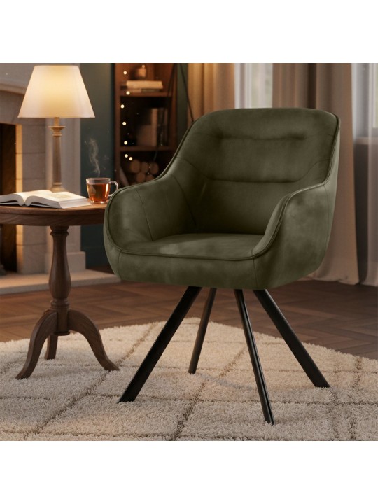 Chaise Pettuli Vintage, vert antique