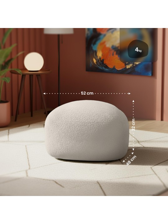 Tabouret Alfrisa Teddy, crème Tabouret Alfrisa Teddy, crème