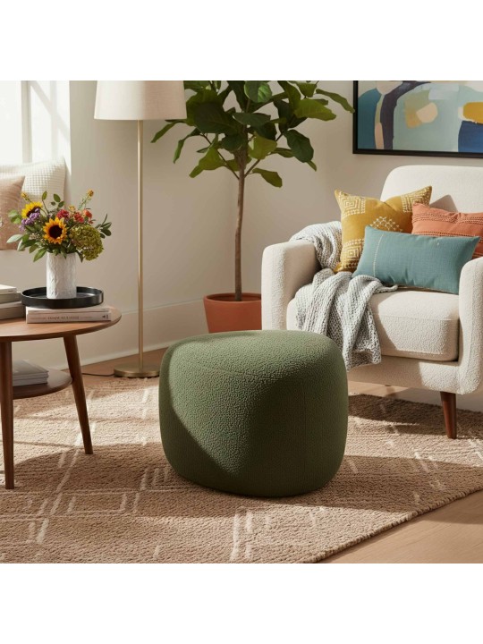 Tabouret Alfrisa Teddy, vert foncé Tabouret Alfrisa Teddy, vert foncé