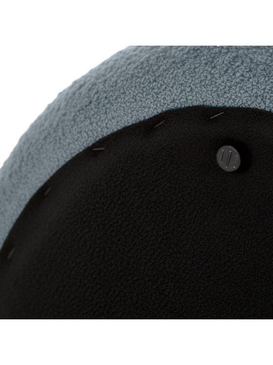 Tabouret Alfrisa Teddy, gris foncé