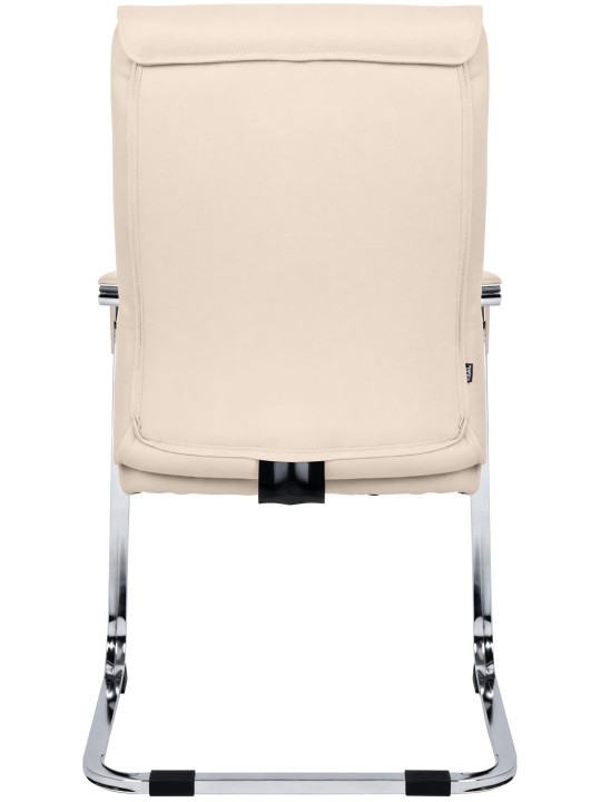 Lot de 2 chaises visiteurs Hobart, crème