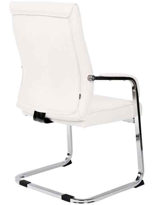 Lot de 2 chaises visiteurs Hobart, blanc Lot de 2 chaises visiteurs Hobart, blanc