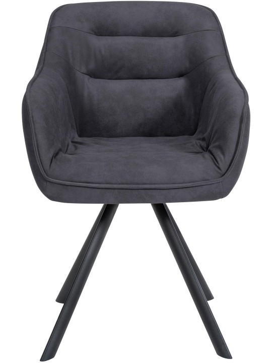 Chaise Russel Vintage, noir