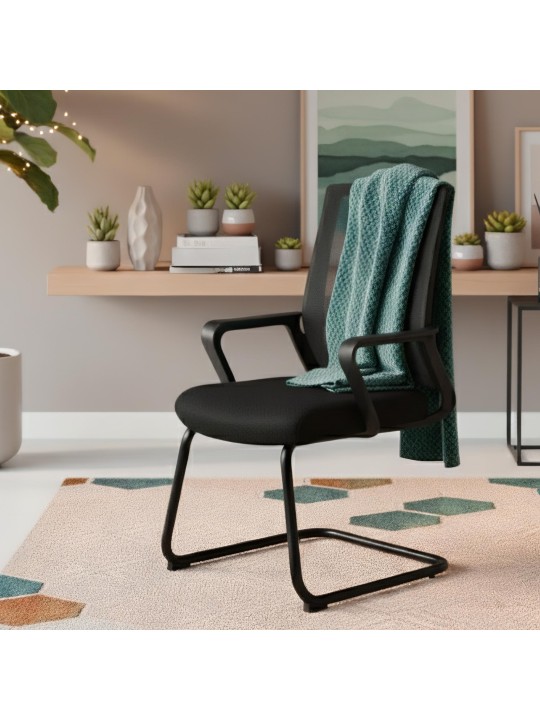 Chaise visiteur Hanka, noir Chaise visiteur Hanka, noir