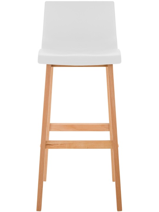 Lot de 2 tabourets de bar Hoover Natura, blanc