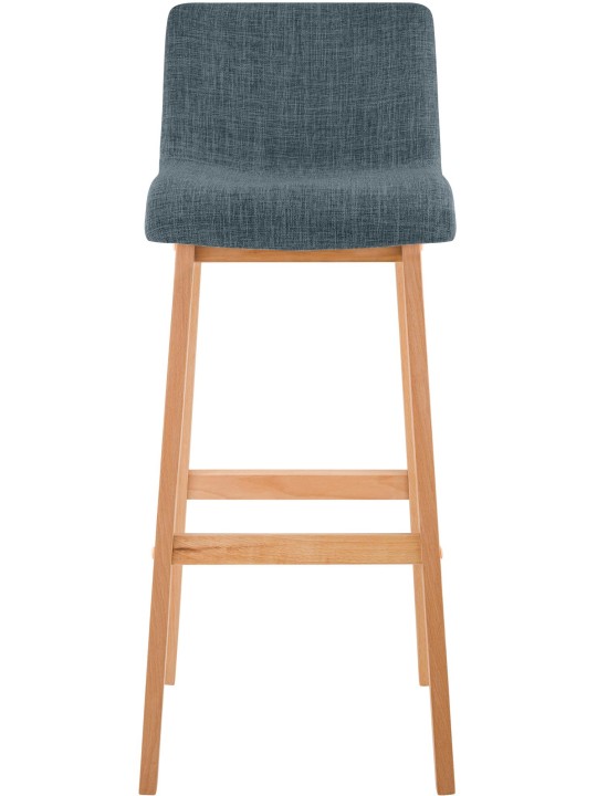 Tabouret de bar Hoover tissu Natura, bleu