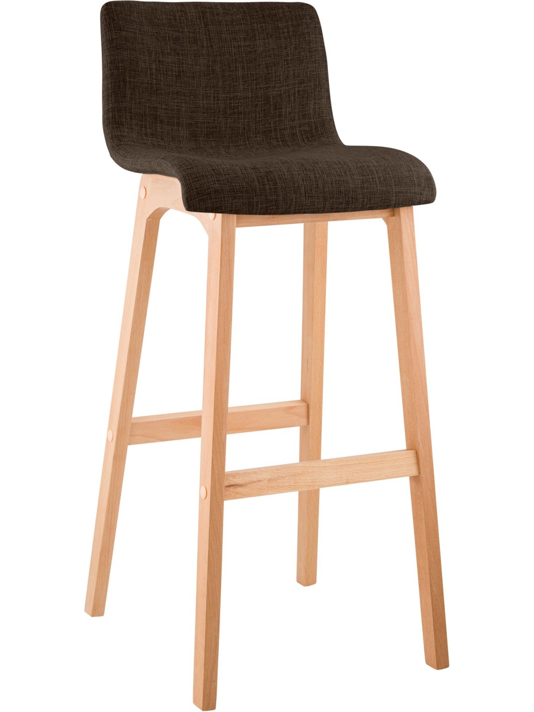 Tabouret de bar Hoover tissu Natura, brun
