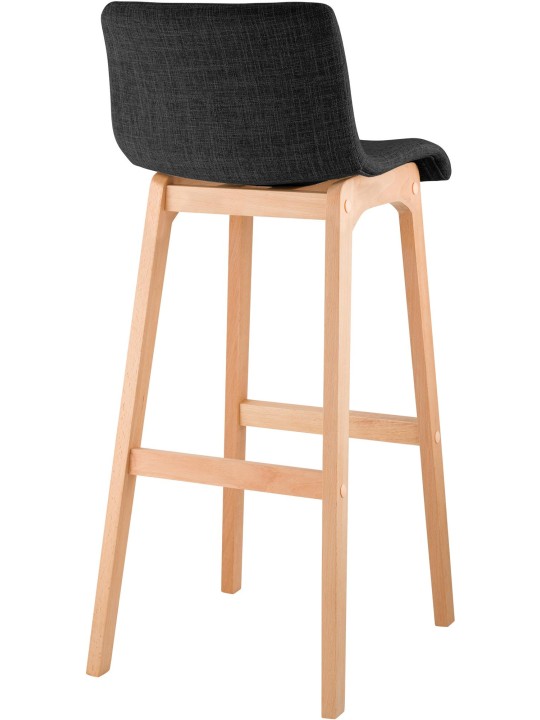 Tabouret de bar Hoover tissu Natura, gris foncé