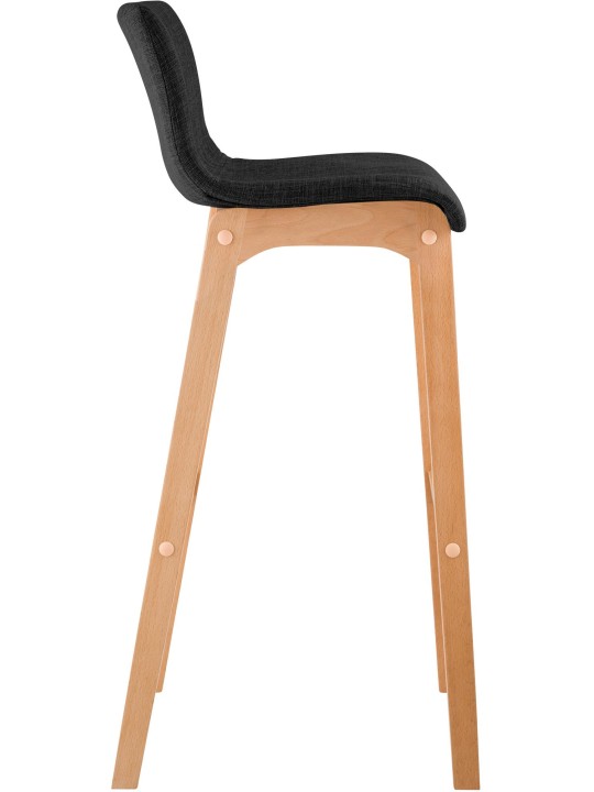 Tabouret de bar Hoover tissu Natura, gris foncé