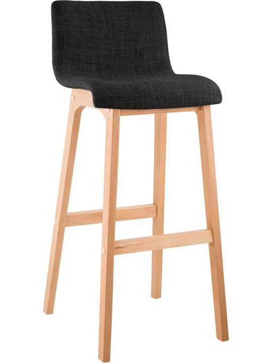 Tabouret de bar Hoover tissu Natura, gris foncé