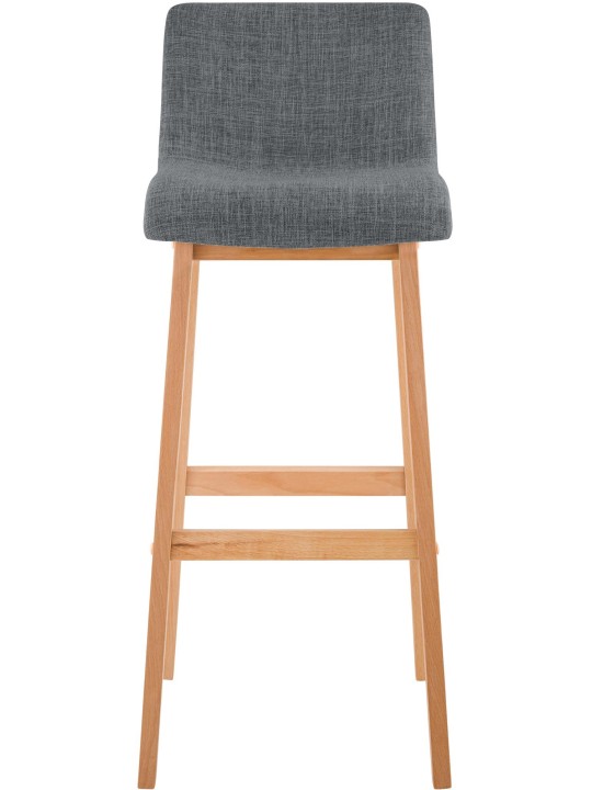 Tabouret de bar Hoover tissu Natura, gris clair