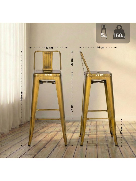 Tabouret de bar Mason, or Tabouret de bar Mason, or