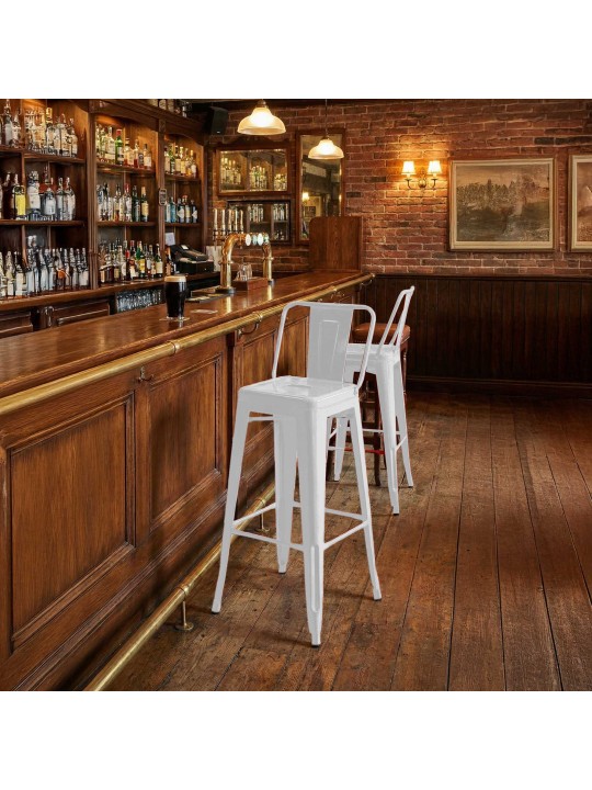 Tabouret de bar Mason, blanc Tabouret de bar Mason, blanc