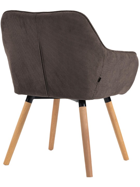 Chaise de salle à manger Vienna Cord natura, brun