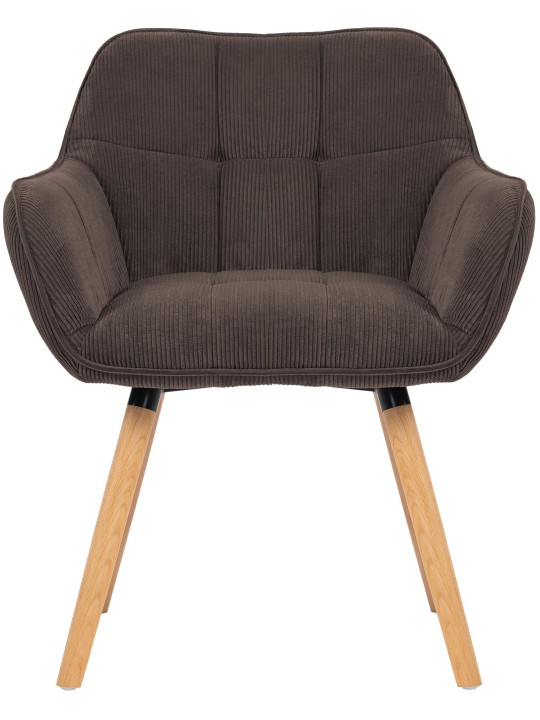 Chaise de salle à manger Vienna Cord natura, brun