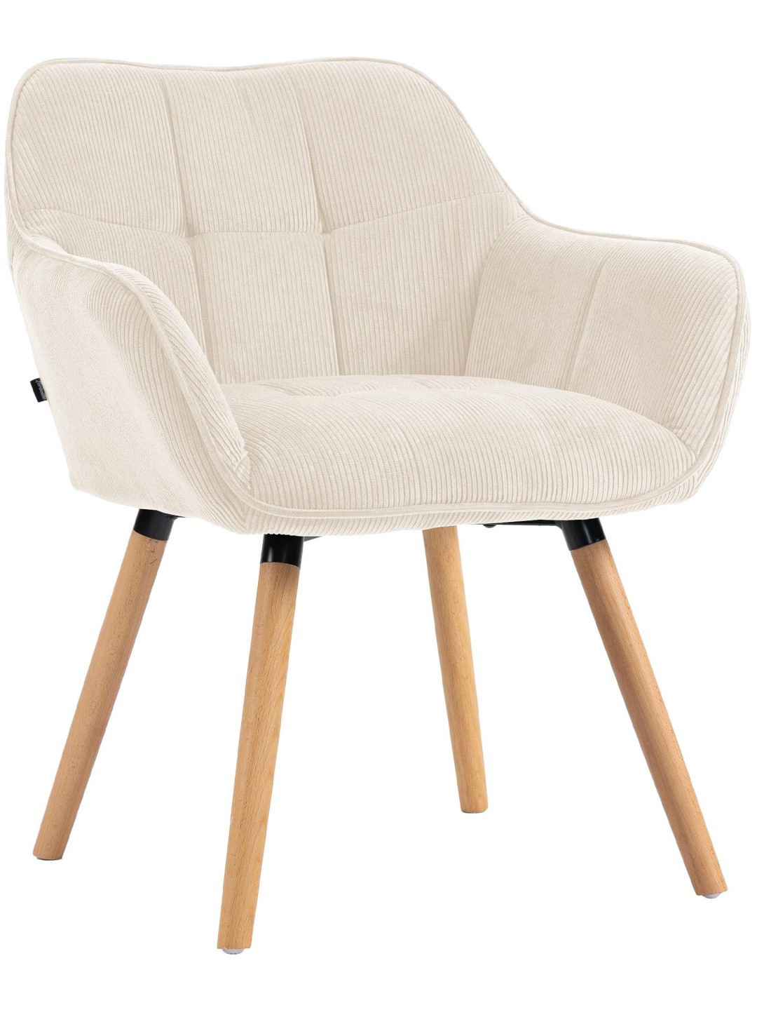 Chaise de salle à manger Vienna Cord natura, crème