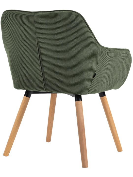 Chaise de salle à manger Vienna Cord natura, vert