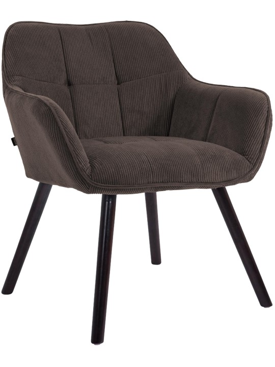 Chaise de salle à manger Vienna Cord, brun