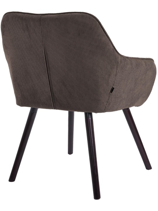 Chaise de salle à manger Vienna Cord, brun