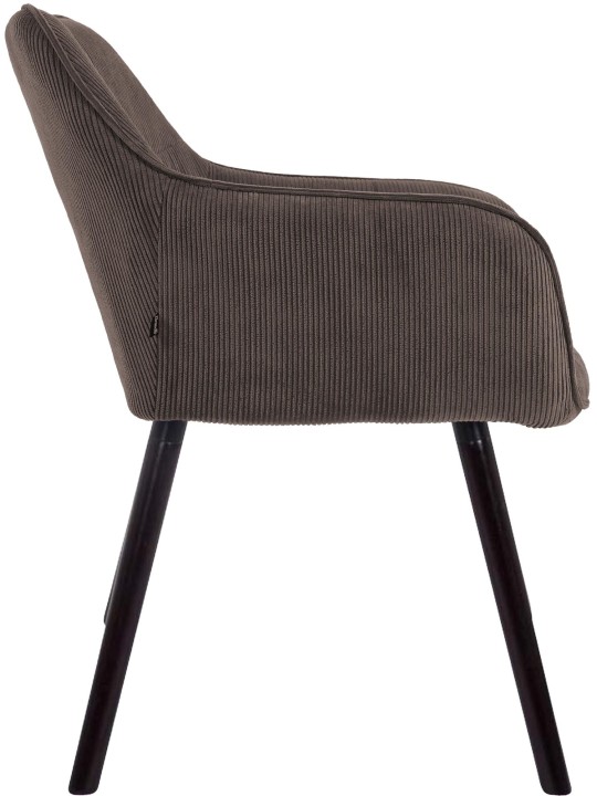 Chaise de salle à manger Vienna Cord, brun