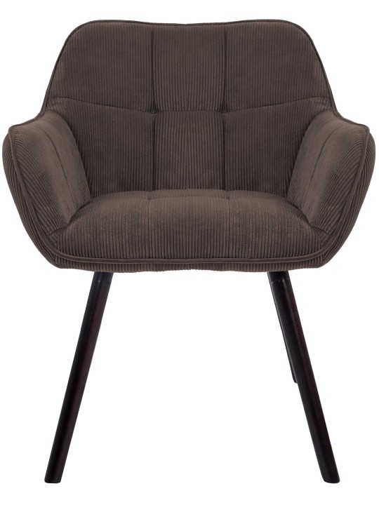 Chaise de salle à manger Vienna Cord, brun