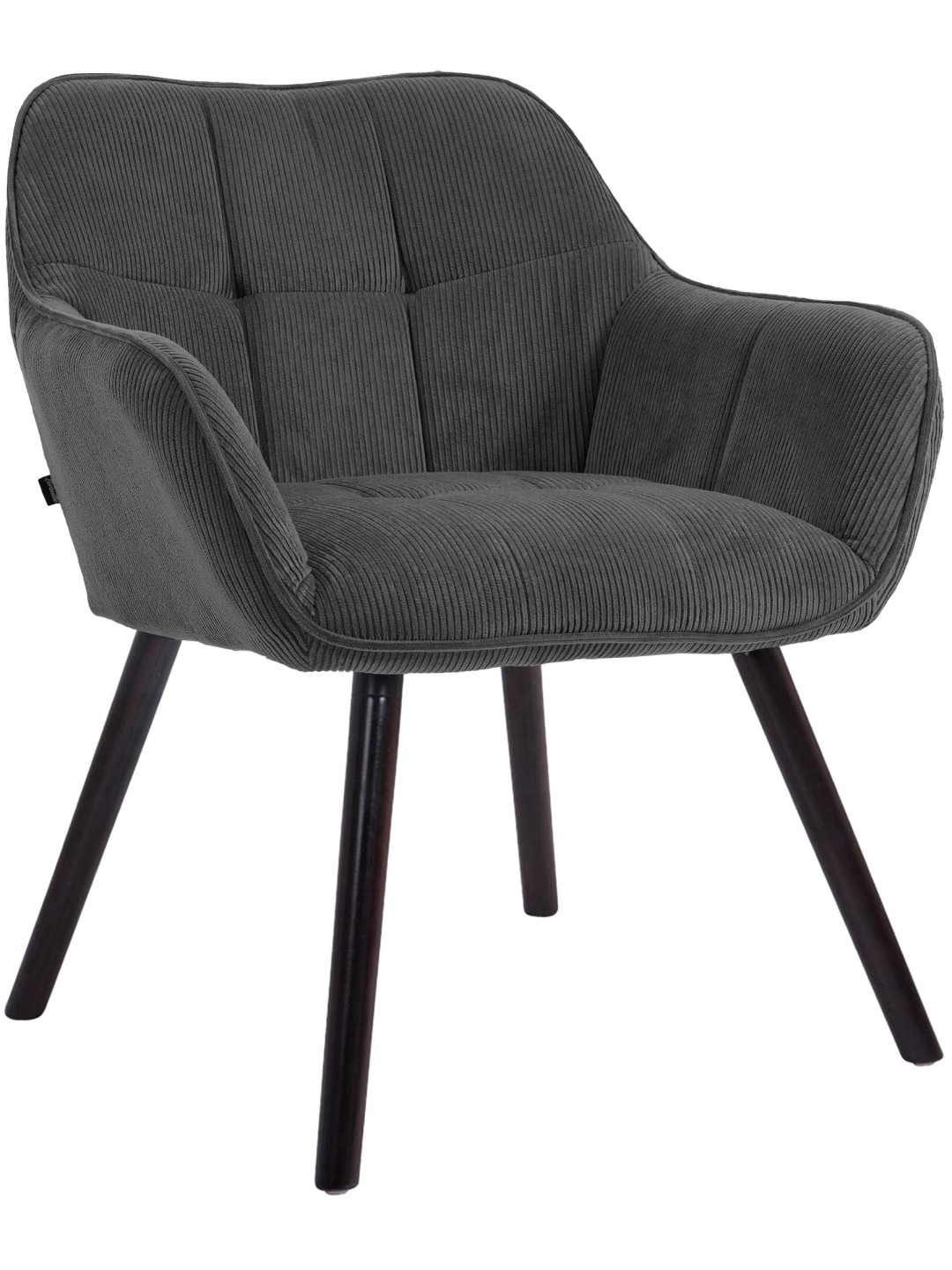 Chaise de salle à manger Vienna Cord, gris foncé