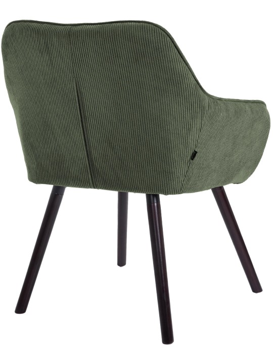 Chaise de salle à manger Vienna Cord, vert
