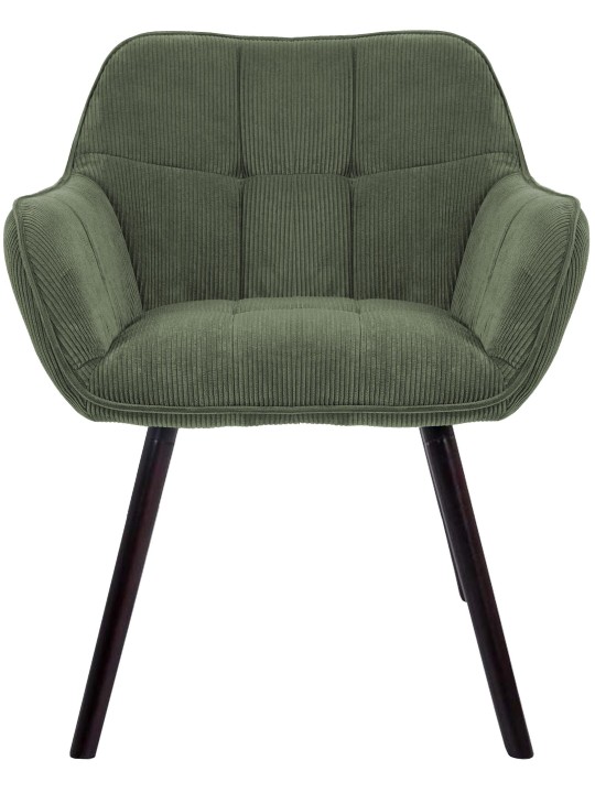 Chaise de salle à manger Vienna Cord, vert
