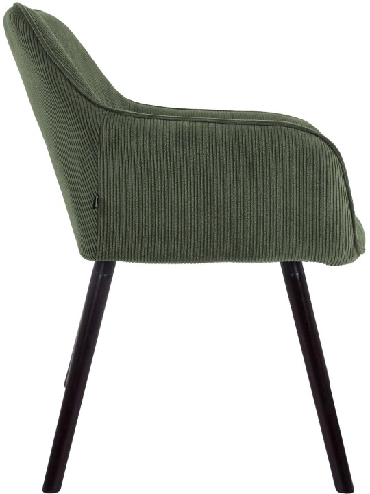 Chaise de salle à manger Vienna Cord, vert